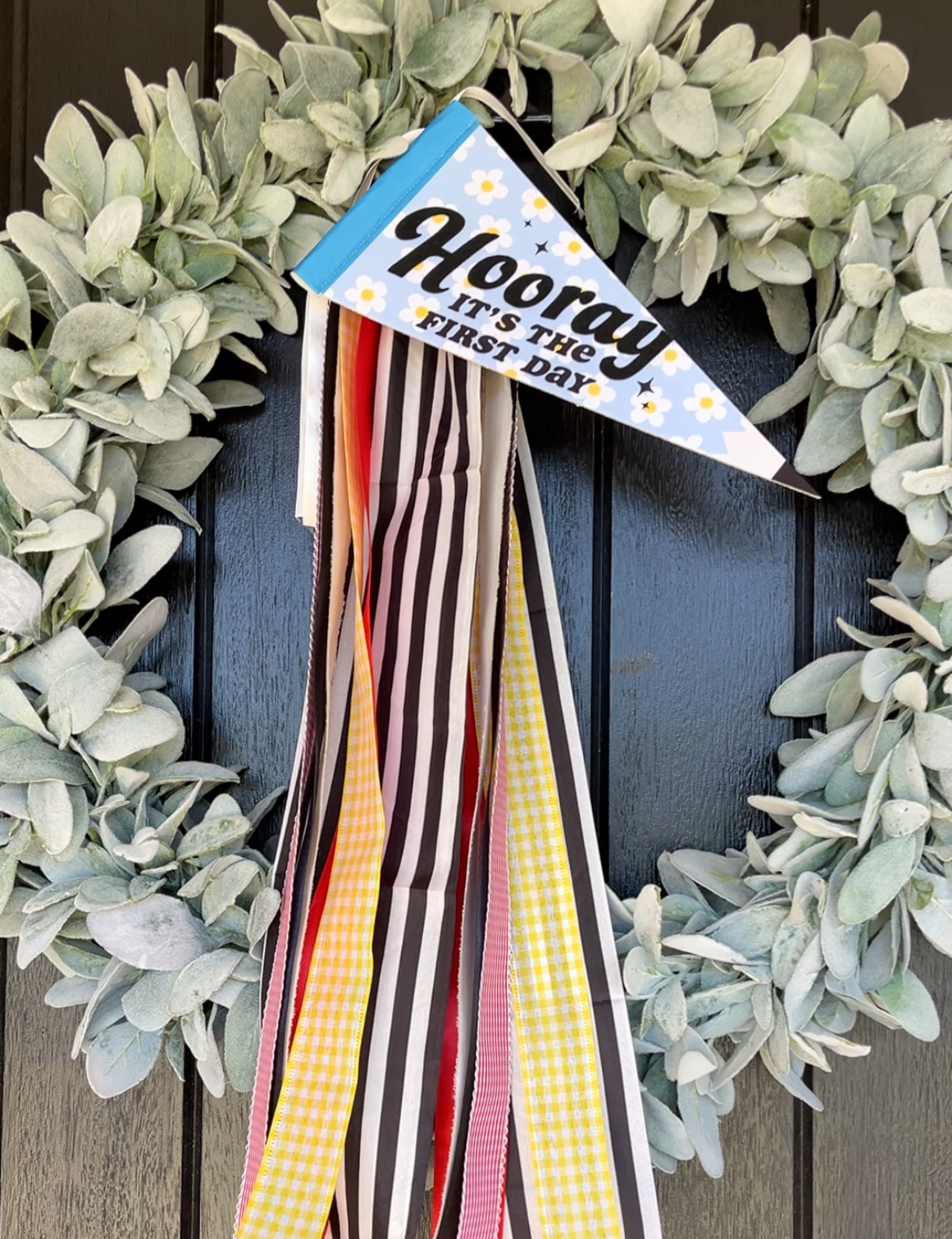 Hooray First Day Pennant Flag - Image 3