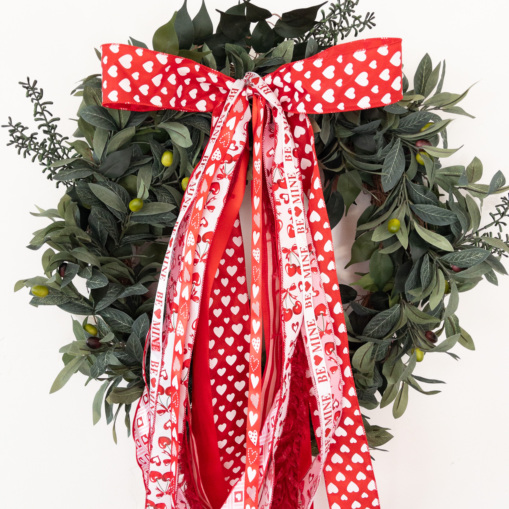 Be Mine Hearts and Cherries- Long 30"