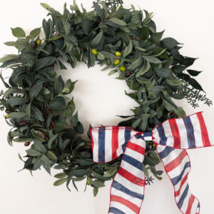 4" Wide Striped USA Bow