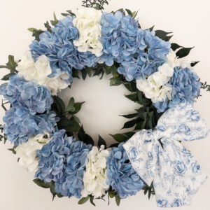 Blue and White Hydrangea Floral Section