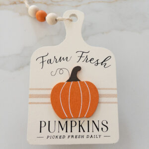 Farm Fresh Pumpkin Wood Sign