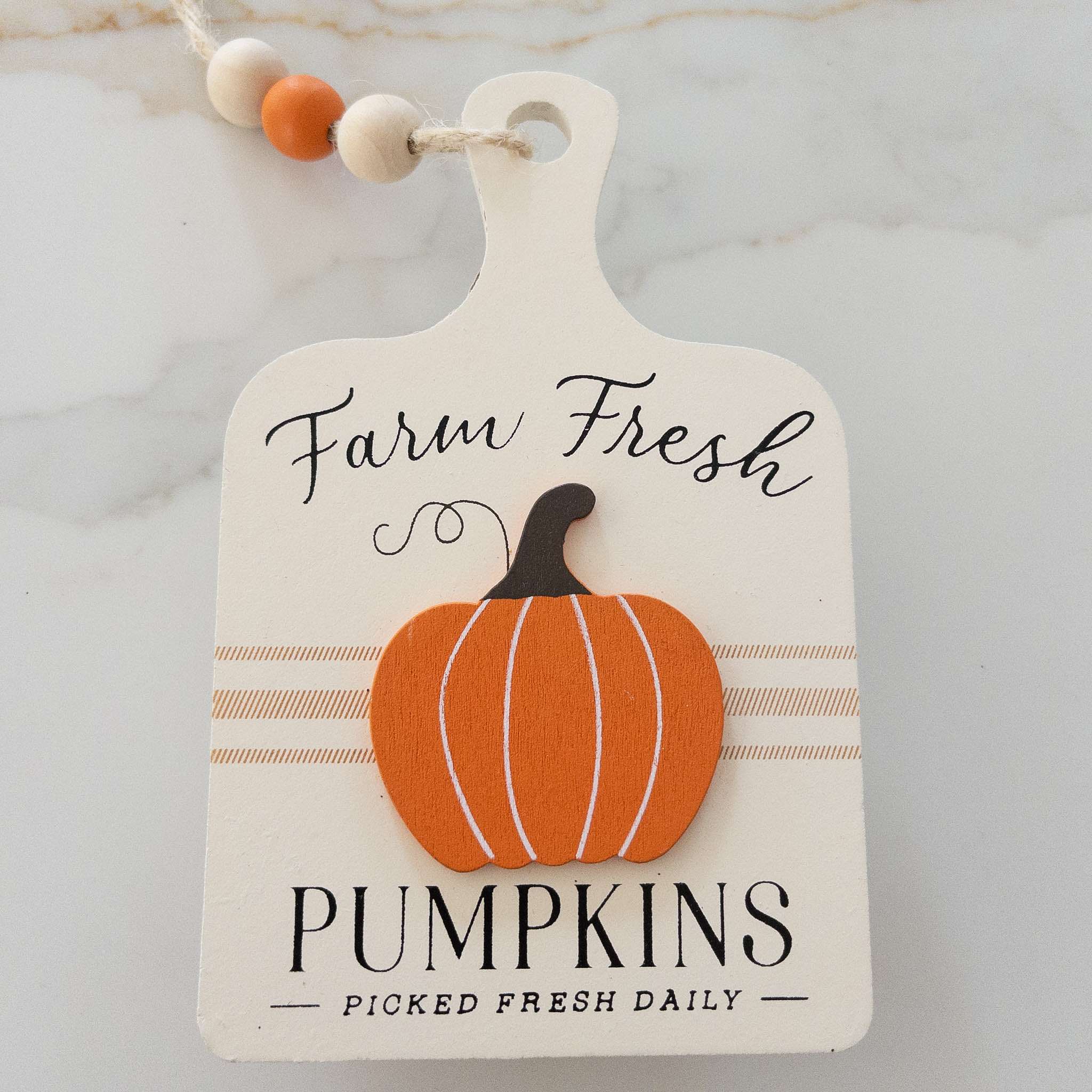 Farm Fresh Pumpkin Wood Sign